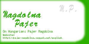 magdolna pajer business card